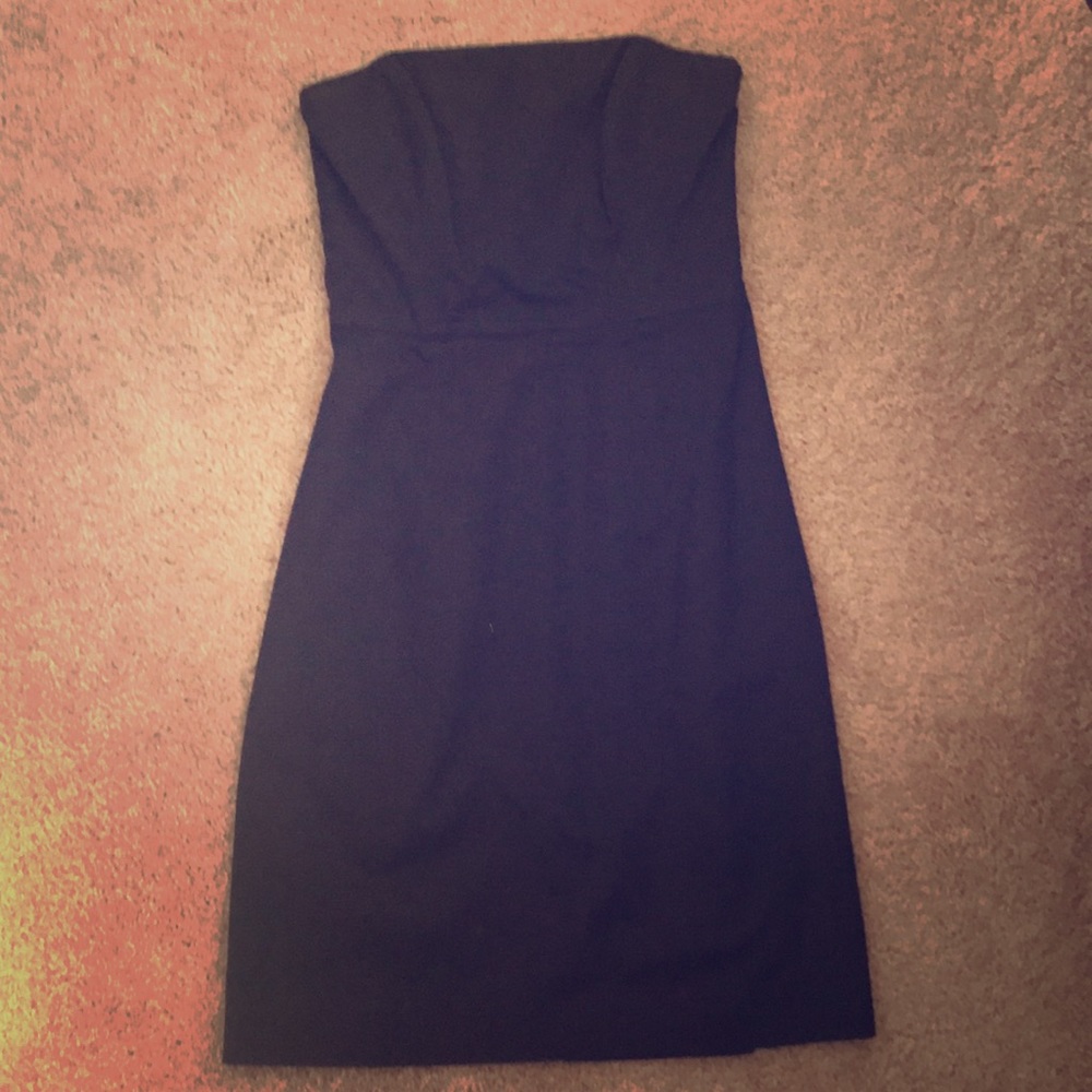 Black Strapless Banana Republic Dress.